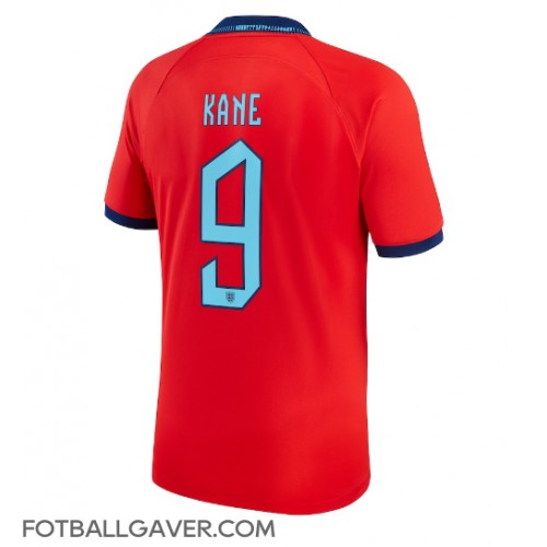 England Harry Kane #9 Fotballklær Bortedrakt VM 2022 Kortermet